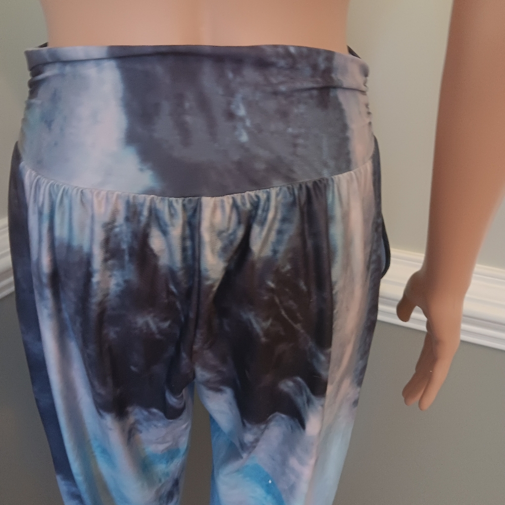 UE Blue and Black Track Pants with Relaxed Fit - Picture 4 of 6